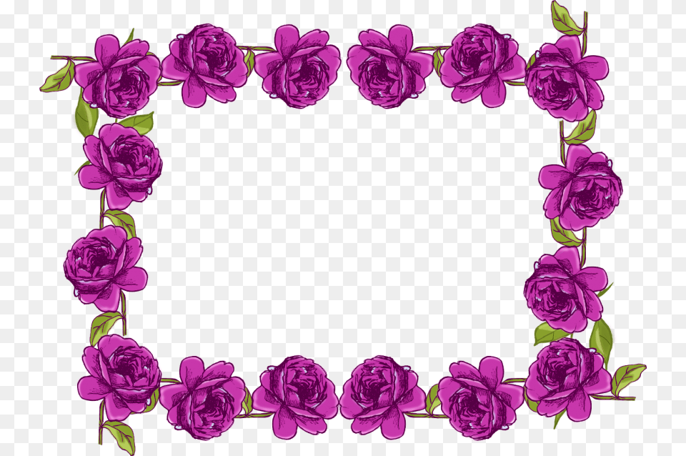 Purple Border Frame, Art, Floral Design, Graphics, Pattern Free Png Download