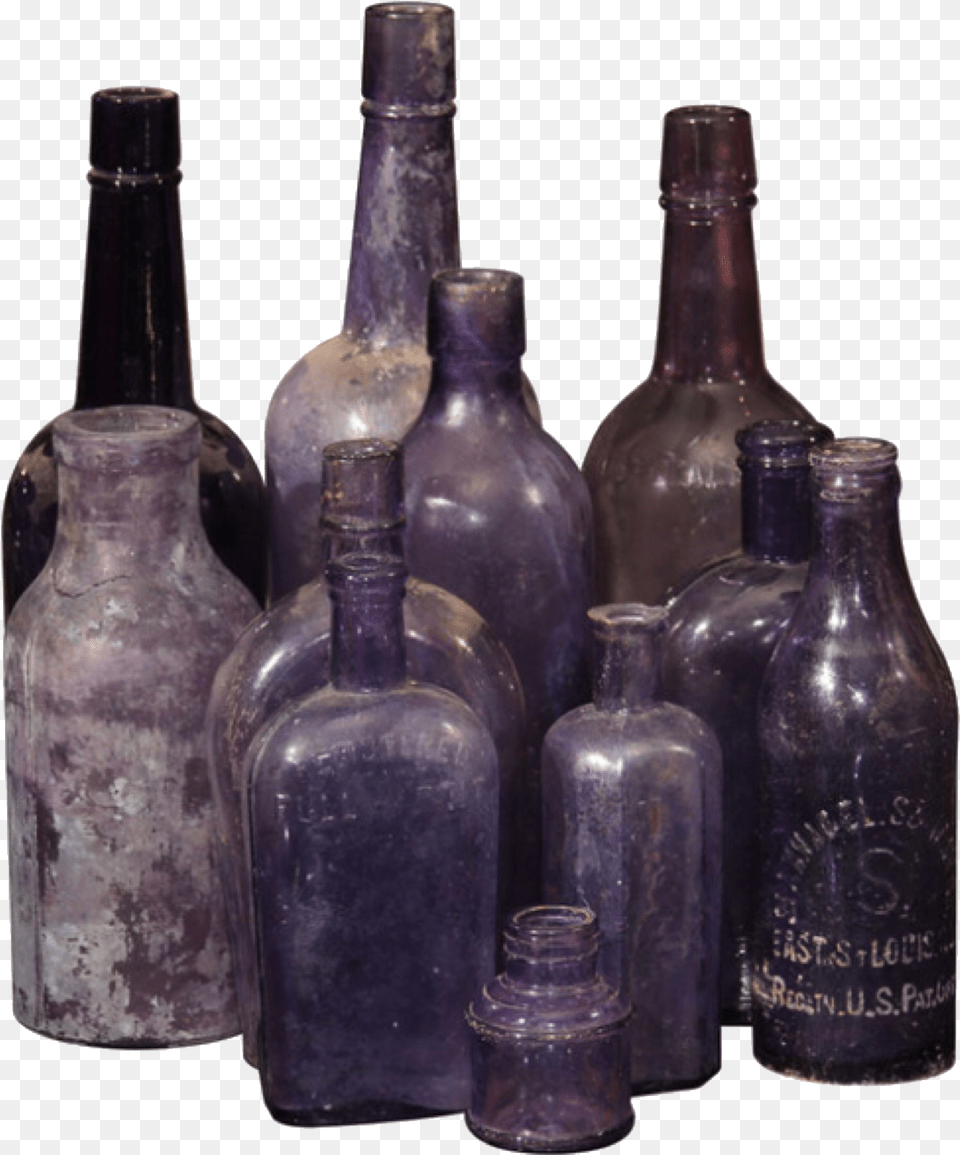 Purple Bottles Moodboard Filler Witch Witchcraft Magic Bottle, Alcohol, Beverage, Liquor, Wine Free Png Download