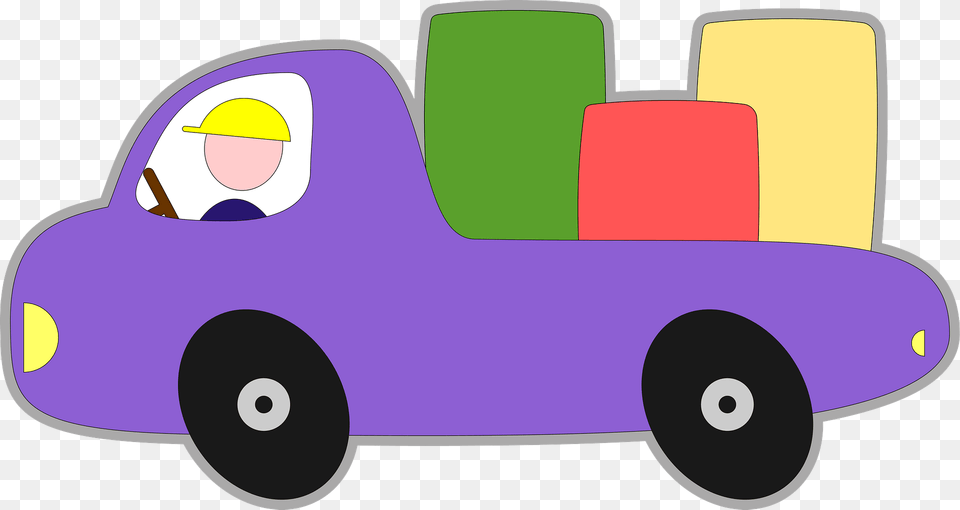 Purple Bubble Pickup Truck Clipart, Vehicle, Transportation, Pickup Truck, Tool Free Transparent Png
