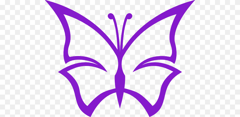 Purple Butterfly Clip Art, Logo, Symbol, Bow, Weapon Free Png