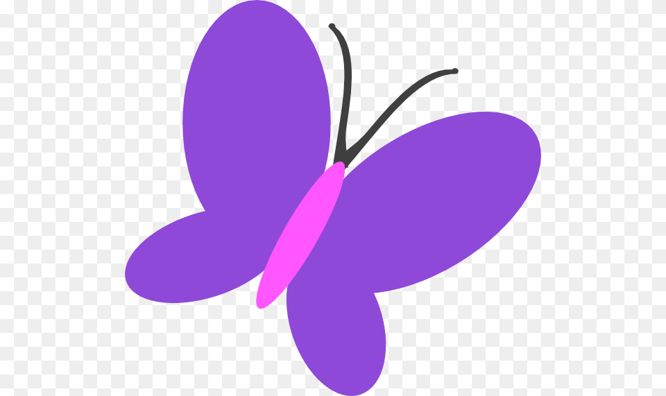 Purple Butterfly Clipart, Flower, Plant, Petal, Animal Free Png Download