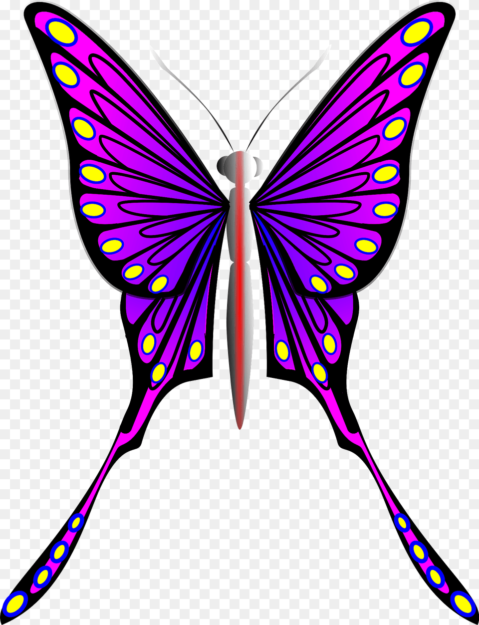 Purple Butterfly Clipart, Animal, Insect, Invertebrate, Smoke Pipe Png Image