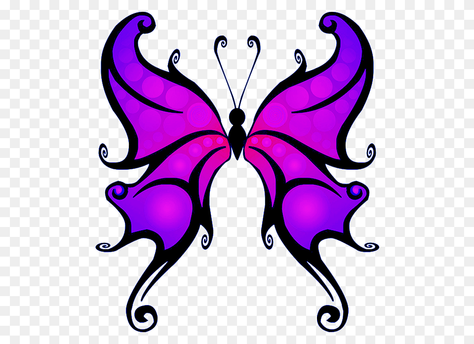 Purple Butterfly Clipart, Art, Graphics, Floral Design, Pattern Png Image
