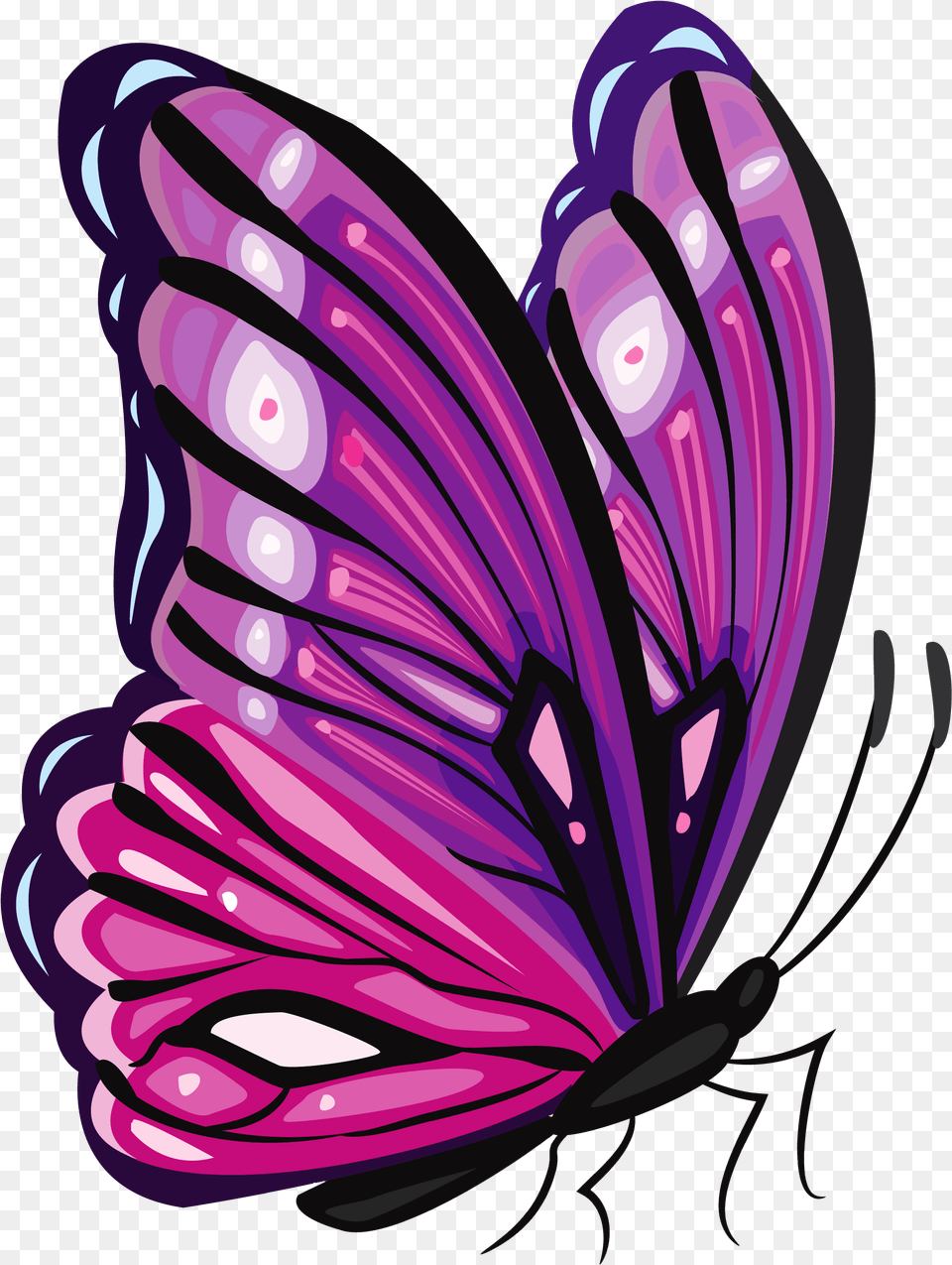 Purple Butterfly Clipart Picture Cliparts Purple And Pink Butterfly, Art, Graphics, Dynamite, Weapon Free Png