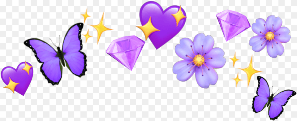 Purple Butterfly Flower Star Diamond Viola, Plant Free Png Download