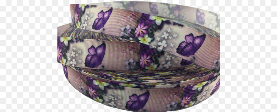 Purple Butterfly Grosgrain Ribbons 78 Rqc Supply Bangle, Accessories, Jewelry, Ornament, Flower Free Png Download
