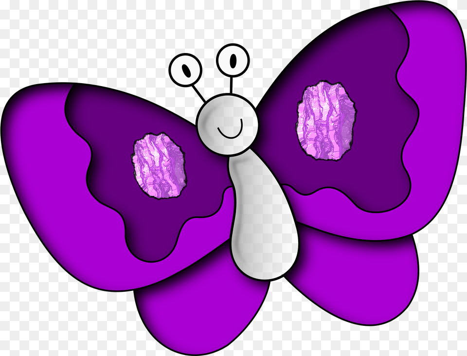 Purple Butterfly Paru Paro Clipart, Nature, Outdoors, Snow, Snowman Free Png Download
