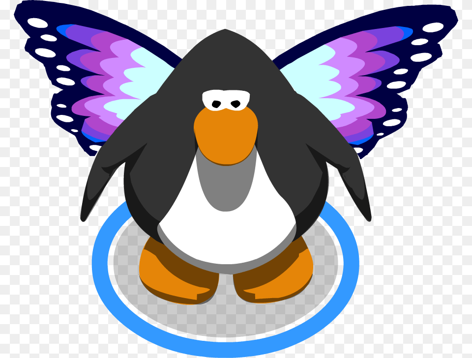 Purple Butterfly Wings Cu Ig Club Penguin Trumpet, Animal, Bird Free Png Download