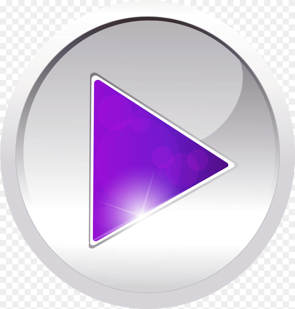 Purple Button Creative Hand Circle, Triangle, Disk Free Png