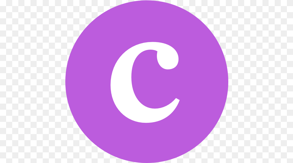 Purple C Logo Circle, Symbol, Astronomy, Moon, Nature Png