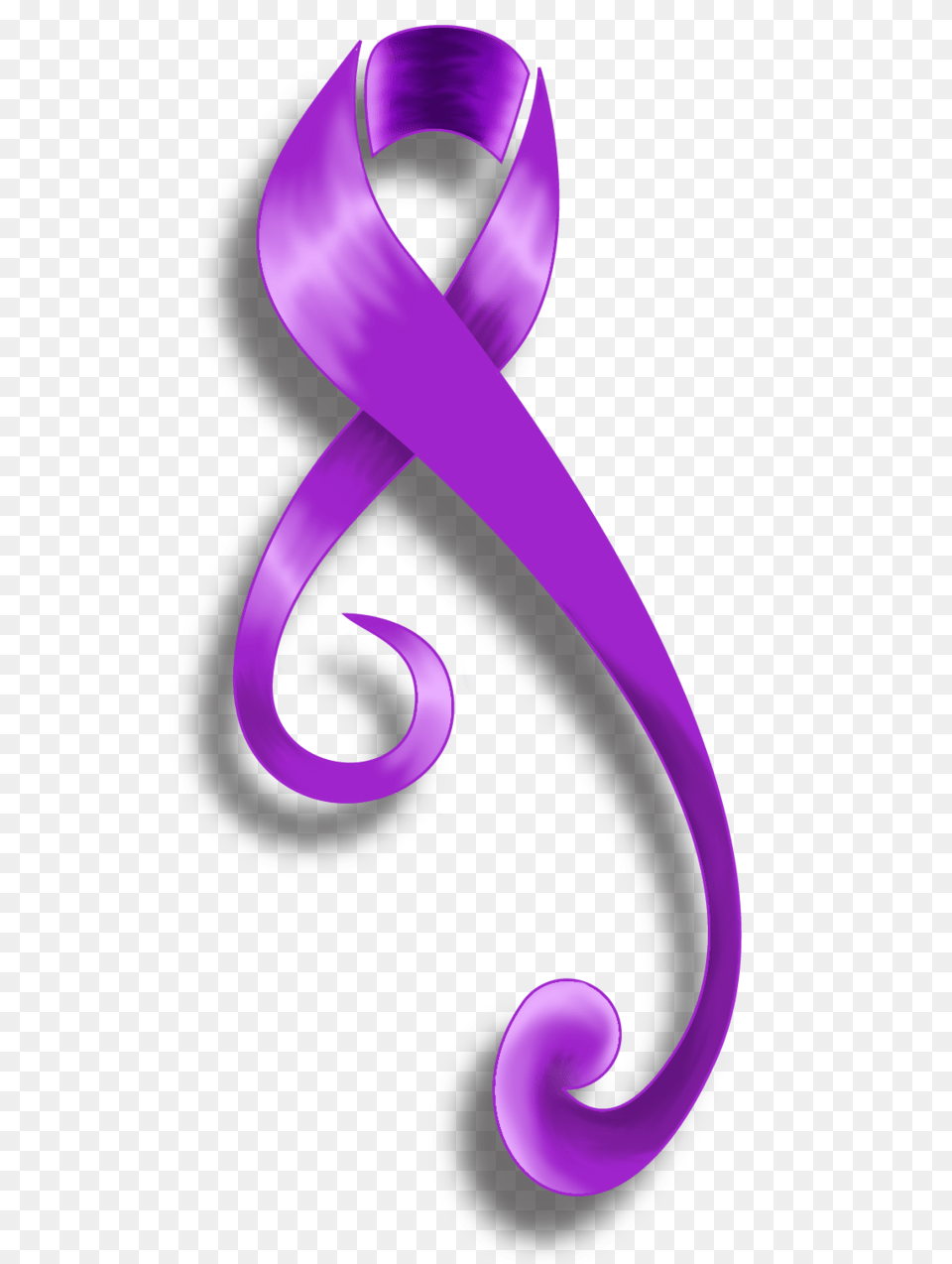 Purple Cancer Ribbon Tattoos Image, Art, Graphics, Pattern, Floral Design Free Transparent Png