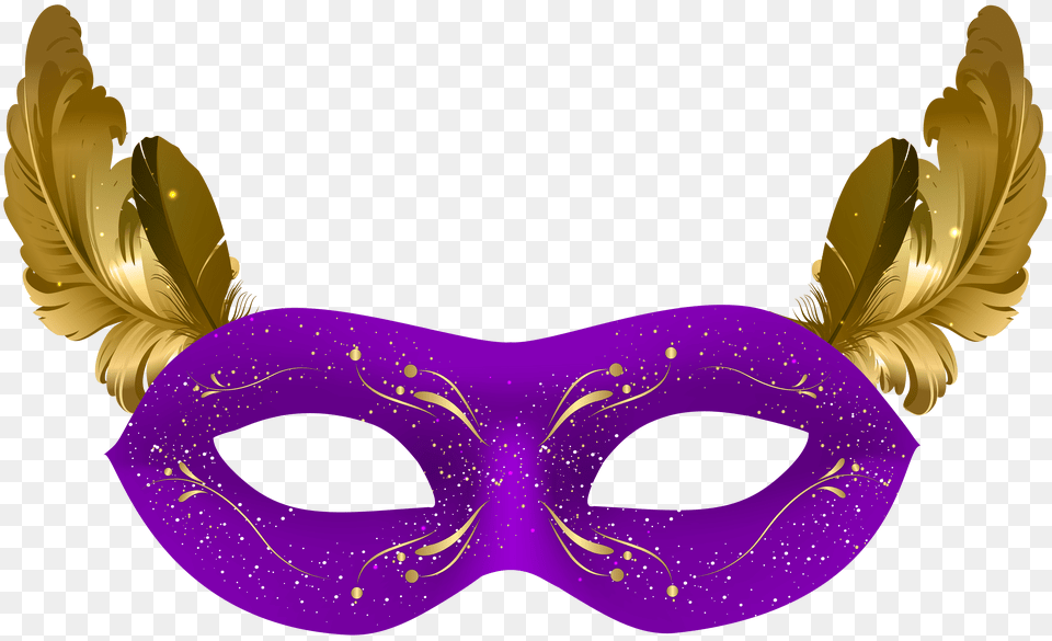 Purple Carnival Mask Clip Png Image