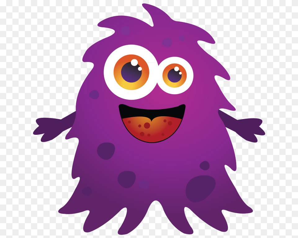 Purple Cartoon Monster Clipart Clip Art, Graphics, Animal, Bear, Mammal Free Png Download