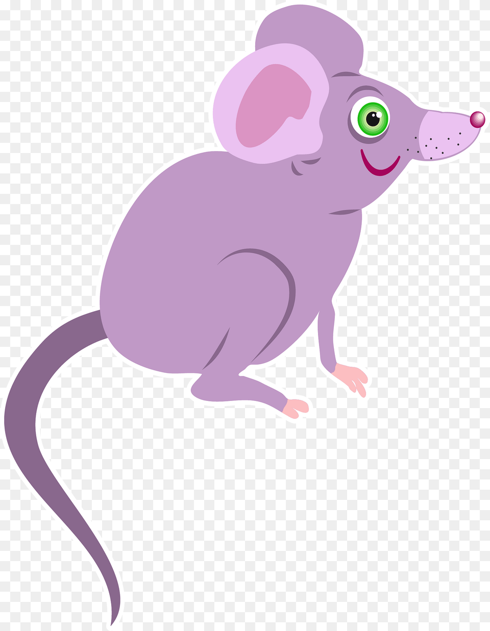 Purple Cartoon Mouse Clipart, Animal, Mammal, Bear, Wildlife Free Png