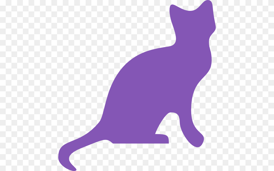 Purple Cat Clip Art For Web, Animal, Mammal, Pet, Egyptian Cat Png