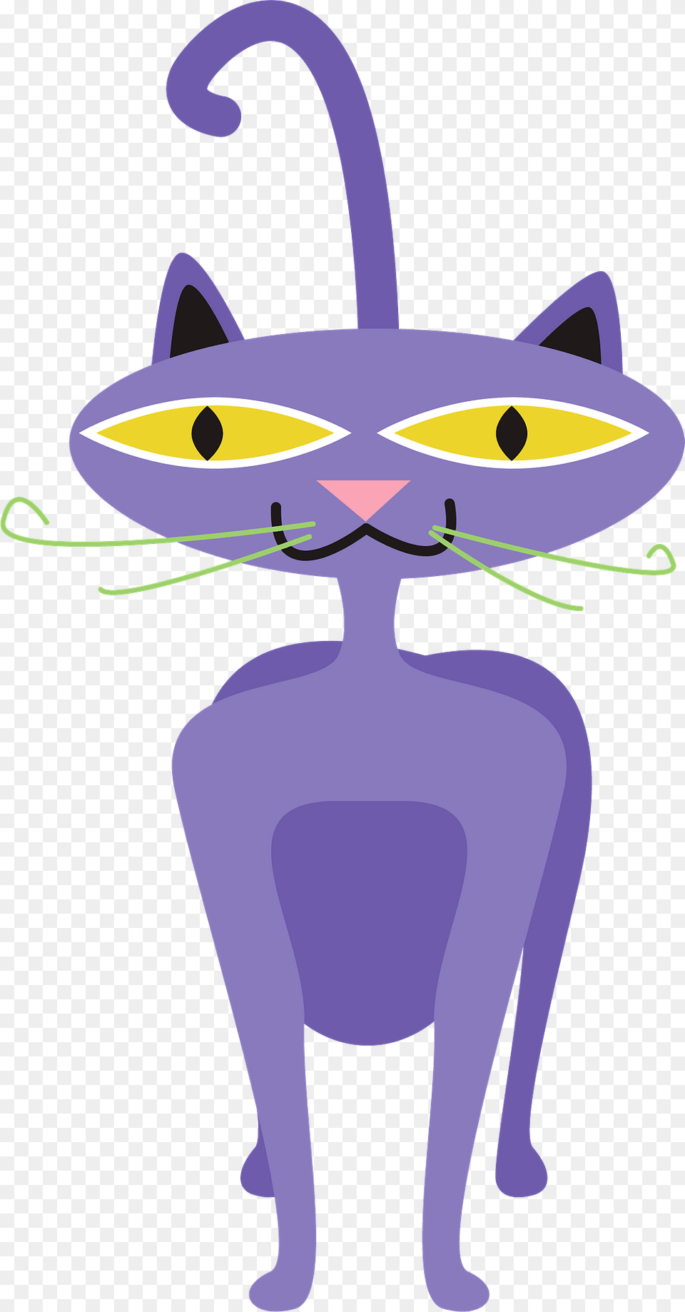 Purple Cat Clipart, Art, Cartoon, Alien, Animal Free Png