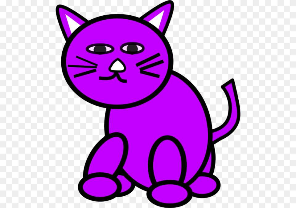 Purple Cat Clipart Jpg Royalty Free Stock Purple Cat Clipart, Animal, Mammal, Pet, Egyptian Cat Png