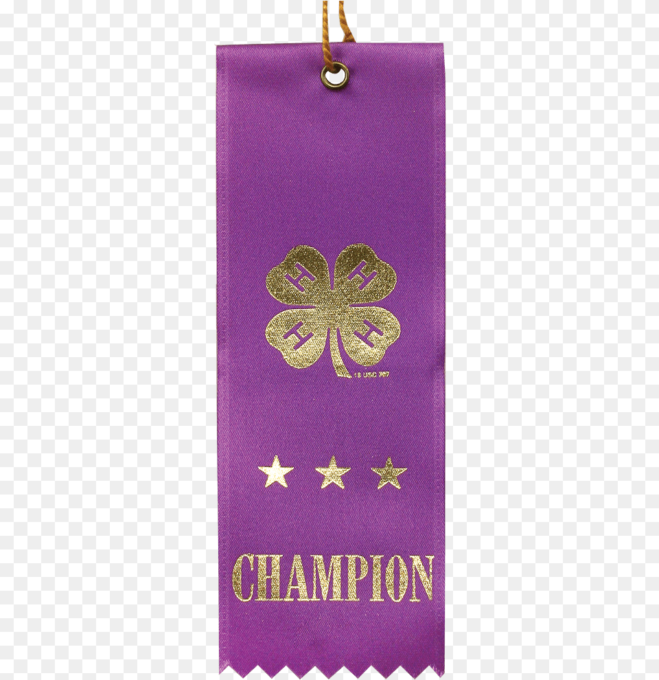 Purple Champion Ribbon Craft, People, Person, Text, Bag Png Image