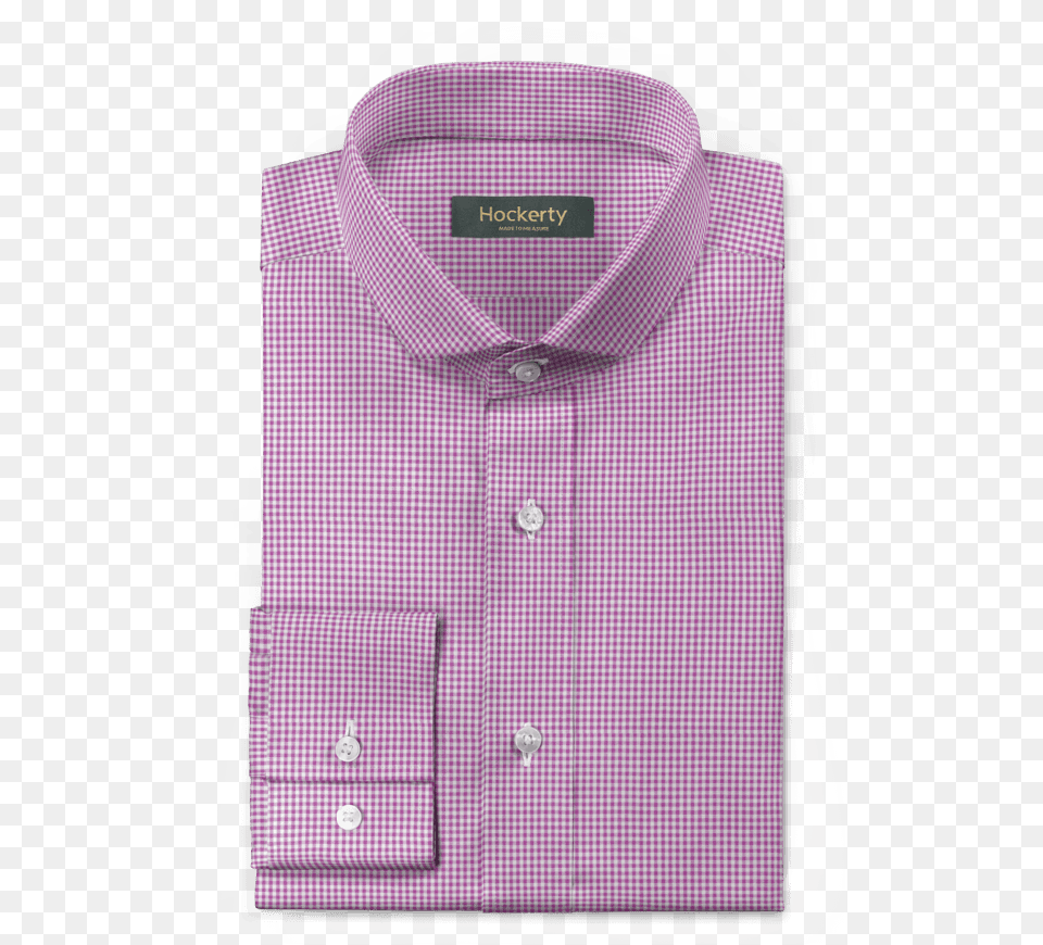 Purple Checked 100 Cotton Shirt Shirt, Clothing, Dress Shirt, Accessories, Diamond Free Png