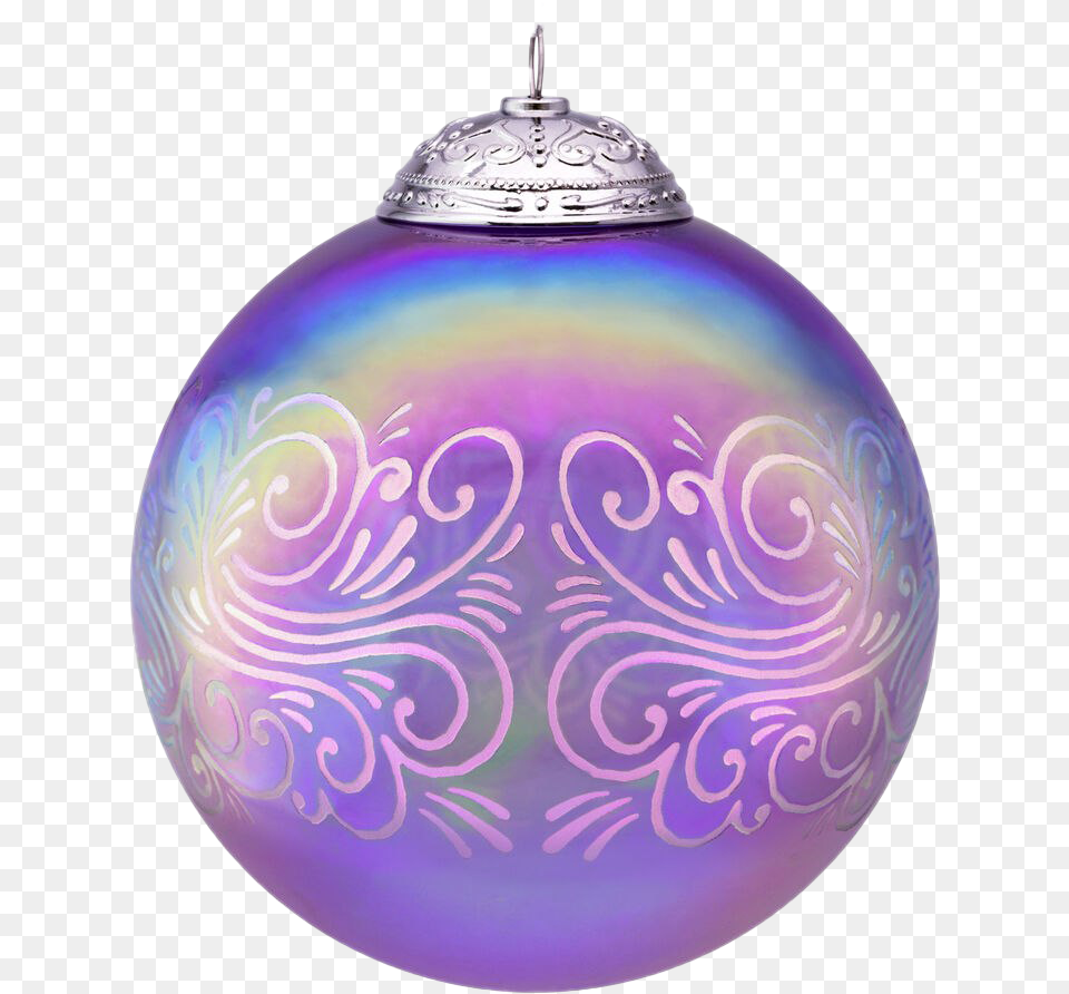 Purple Christmas Ball Clipart Christmas Ornament Glass, Lamp, Lighting Png Image