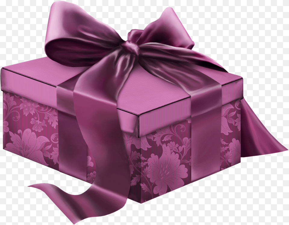 Purple Christmas Present Download, Gift, Box Png Image