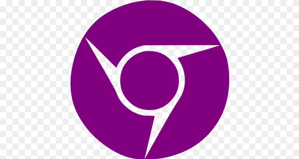 Purple Chrome Icon Purple Browser Icons Black Chrome Icon, Disk, Logo, Symbol Free Png
