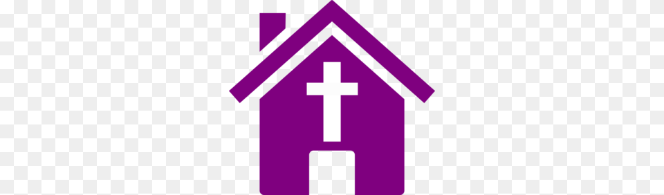 Purple Church House Clip Art, Dog House, First Aid, Cross, Symbol Free Png