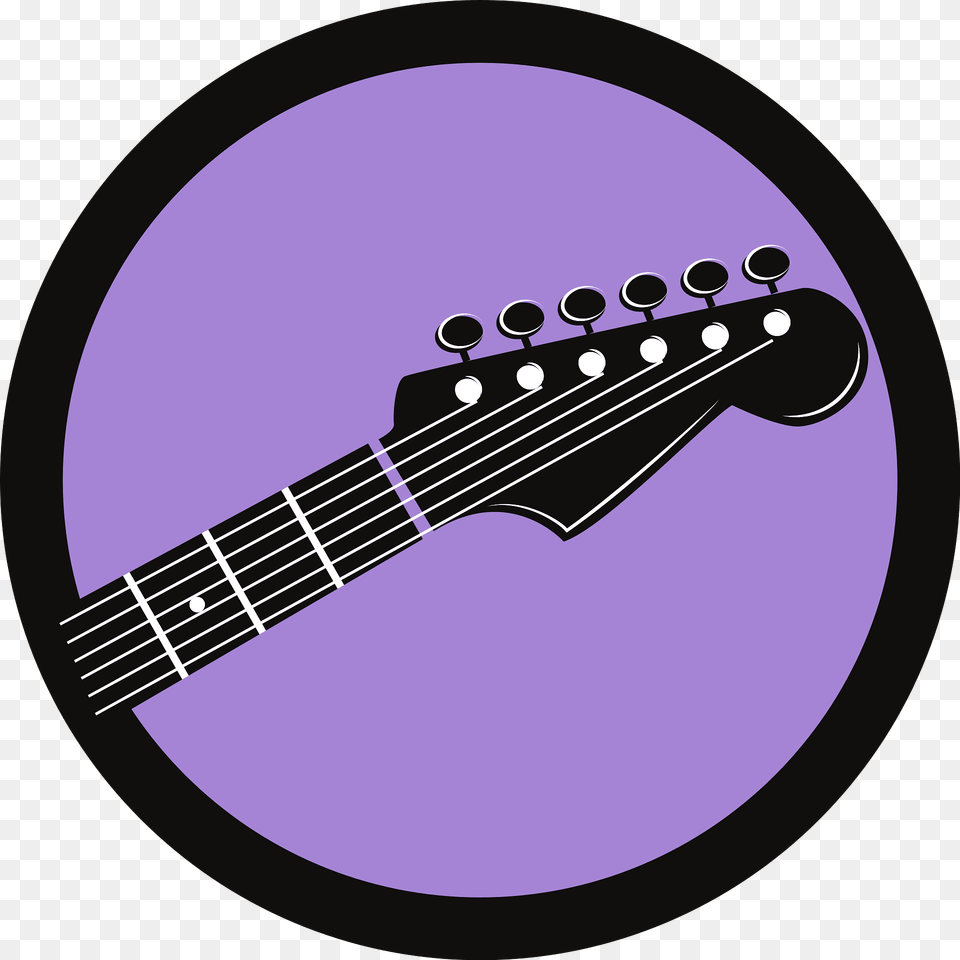 Purple Circle Around A Guitar Fret Clipart, Musical Instrument Free Transparent Png