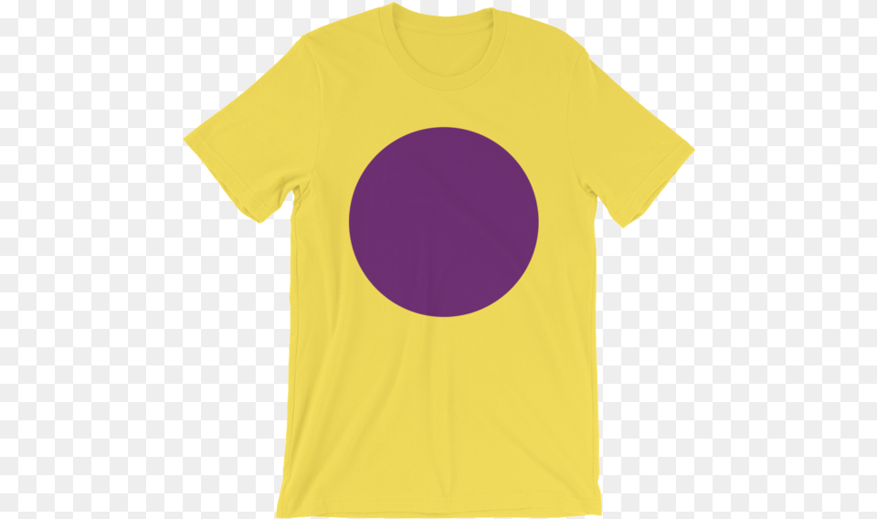 Purple Circle Shape Unisex T Circle, Clothing, T-shirt Png Image