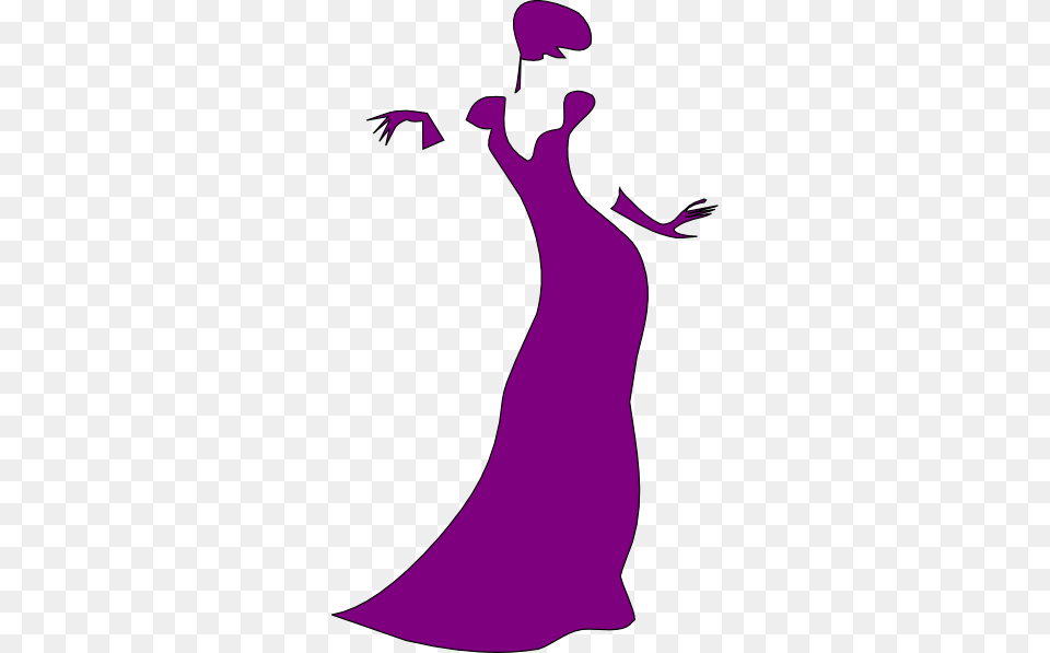 Purple Clip Art Purple Dancing Woman Clip Art Clip Art, Clothing, Dress, Formal Wear, Gown Png