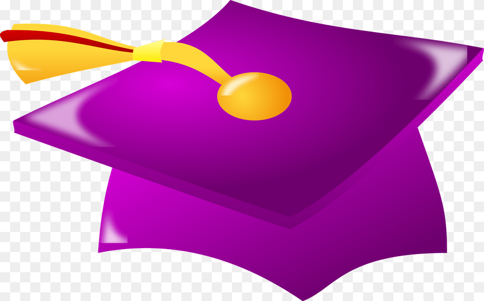 Purple Clipart Graduation Purple And Yellow Graduation Cap, People, Person Png Image