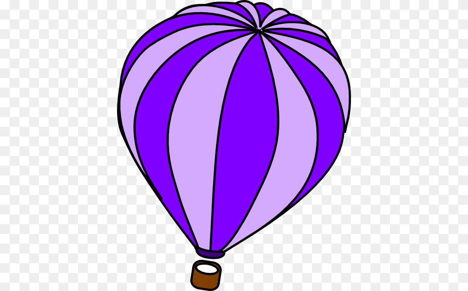 Purple Clipart Hot Air Balloon, Aircraft, Transportation, Vehicle, Ammunition Free Png