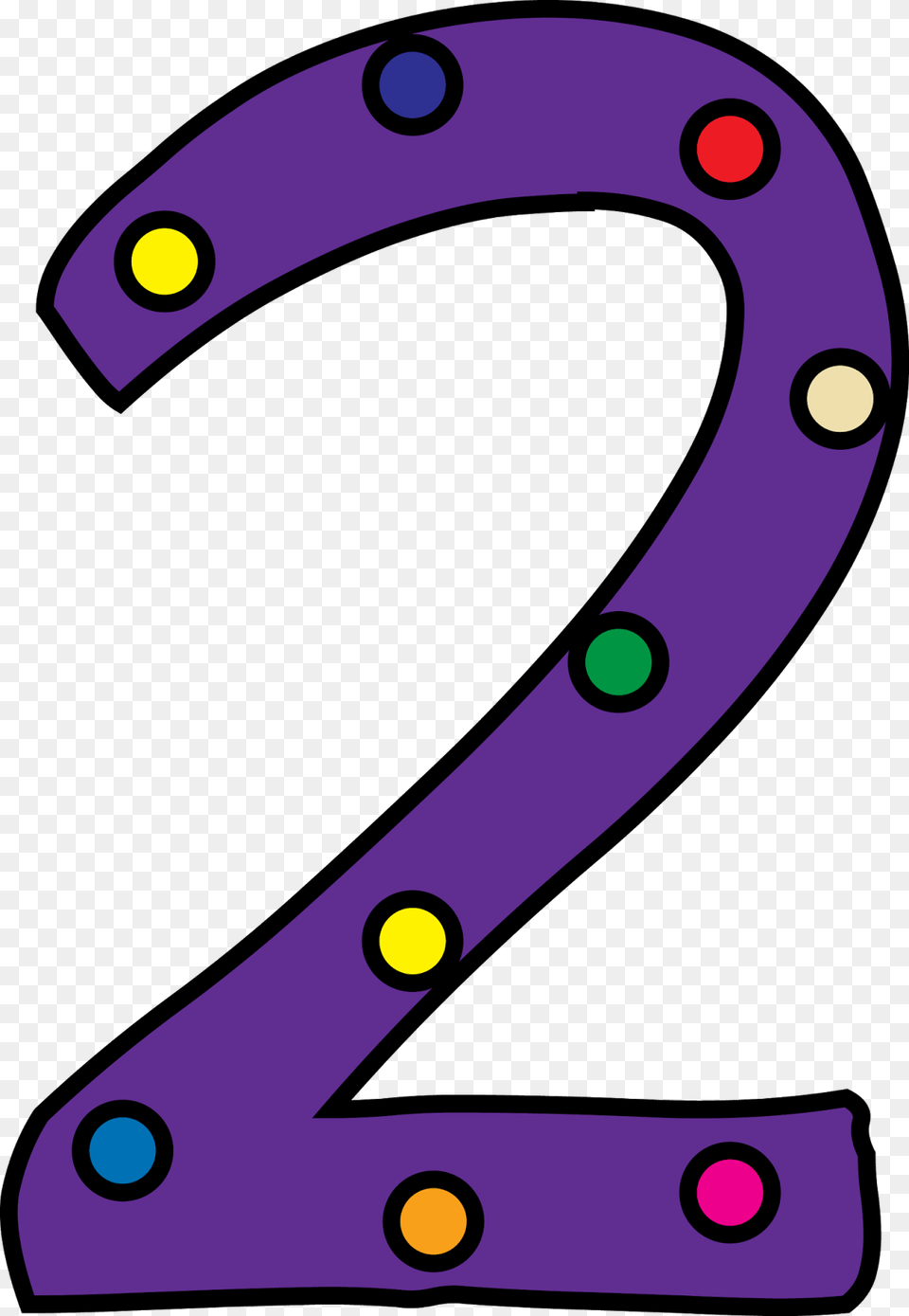 Purple Clipart Number Polka Dot Number, Disk, Horseshoe Png