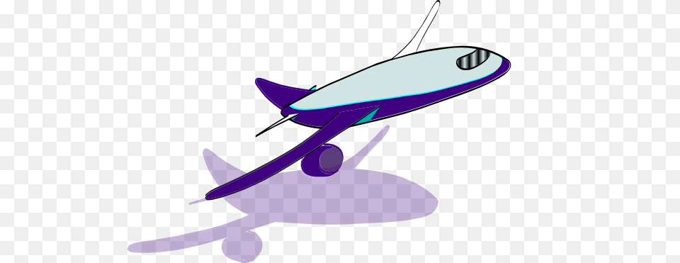 Purple Clipart Plane, Aircraft, Transportation, Vehicle, Airliner Free Transparent Png