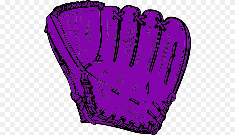 Purple Clipart Softball, Baseball, Baseball Glove, Clothing, Glove Free Png Download