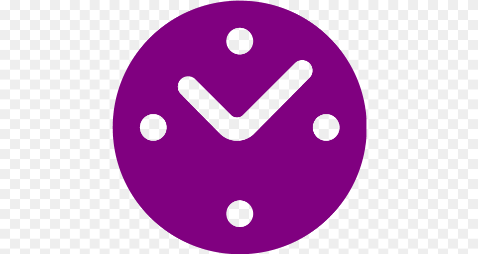 Purple Clock 9 Icon Clock Icon Purple, Disk, Wall Clock Free Transparent Png