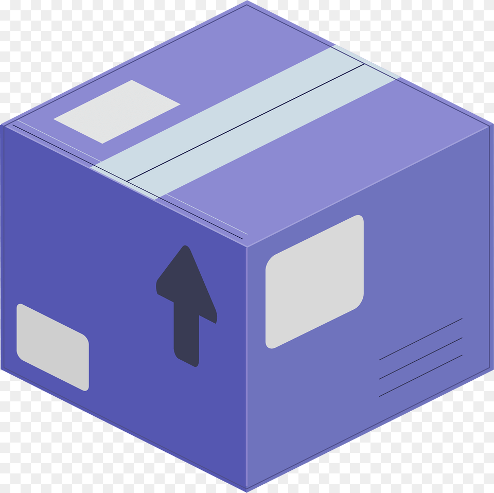 Purple Closed Carton Box Clipart, Computer Hardware, Electronics, Hardware, Cardboard Free Png