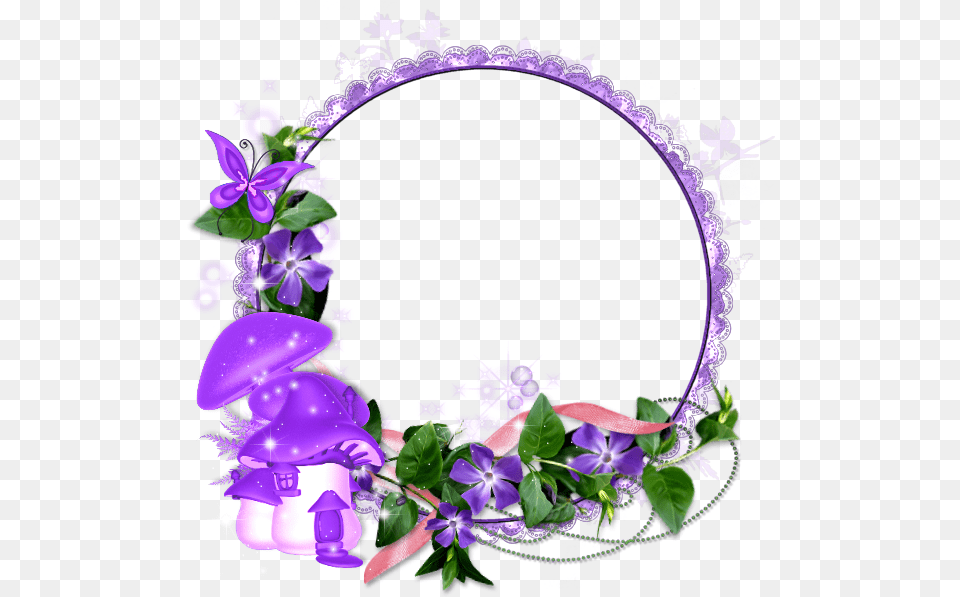 Purple Cluster Frame, Art, Flower, Flower Arrangement, Graphics Free Png