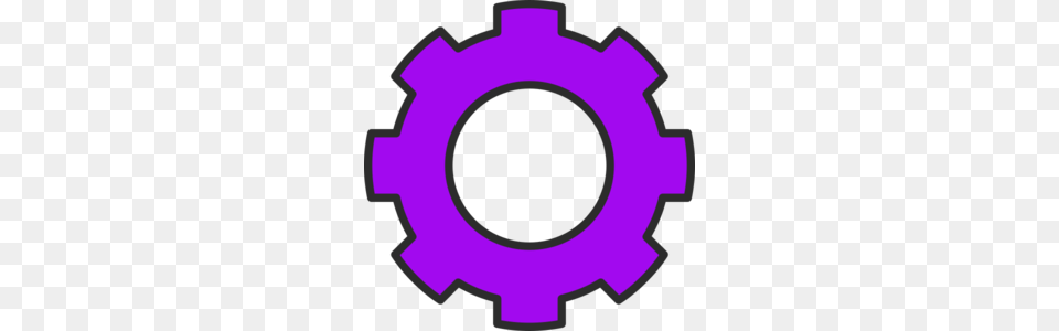 Purple Cog Clip Art, Machine, Spoke, Gear, Wheel Free Transparent Png