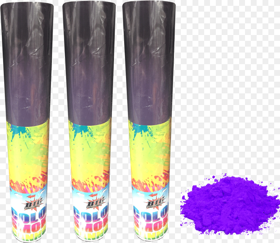 Purple Color Smoke Cannon 40cm Cannon Colors Smoke, Alcohol, Beer, Beverage, Can Png