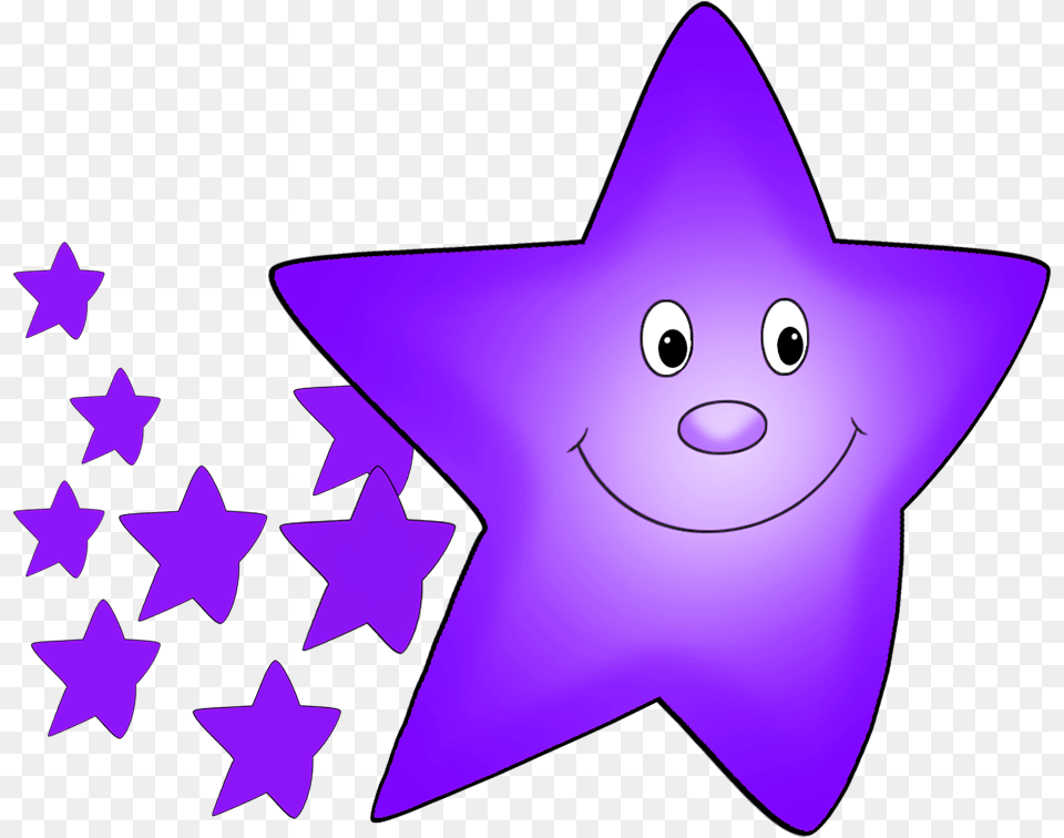 Purple Comet Stars Gif Cartoon, Star Symbol, Symbol Free Png