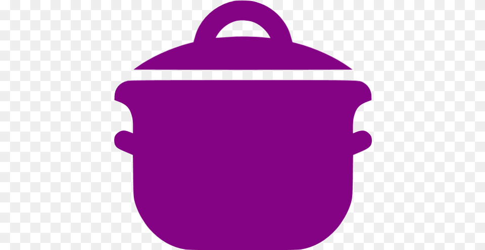 Purple Cooking Pot Icon Cooking Icon Orange, Electrical Device, Appliance, Cooker, Device Free Png Download