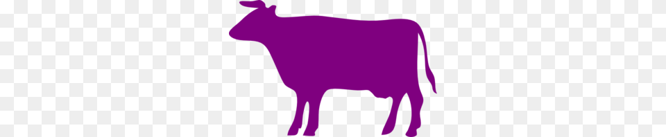 Purple Cow Clip Art, Animal, Cattle, Livestock, Mammal Png