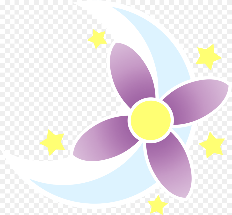 Purple Crescent Moon Mago Video App, Flower, Plant, Star Symbol, Symbol Png Image
