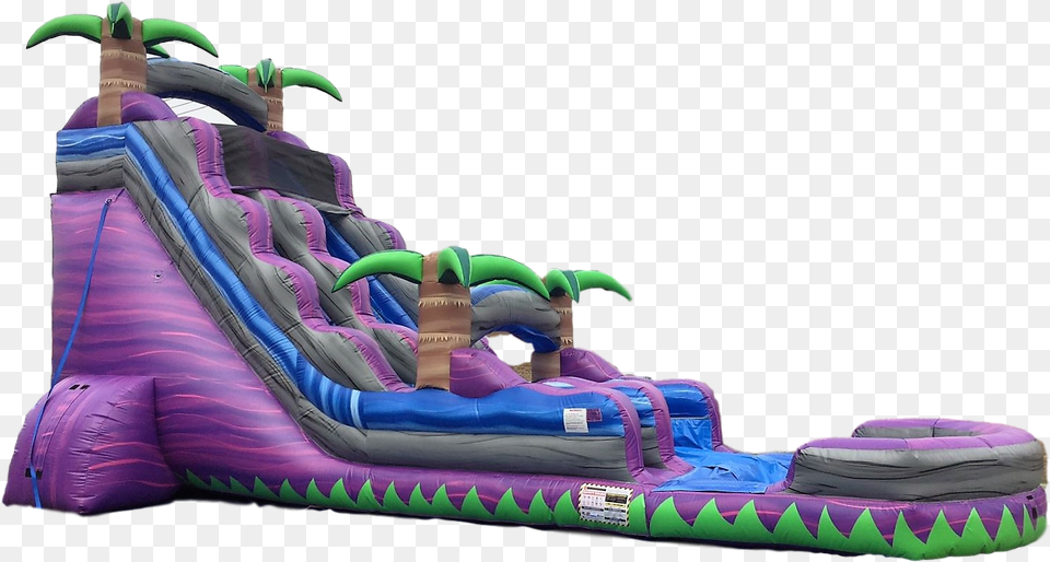 Purple Crush Water Slide, Inflatable Png