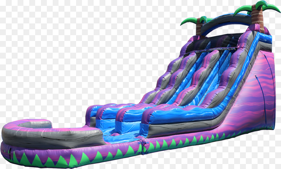 Purple Crush Water Slide, Toy, Inflatable Free Png Download