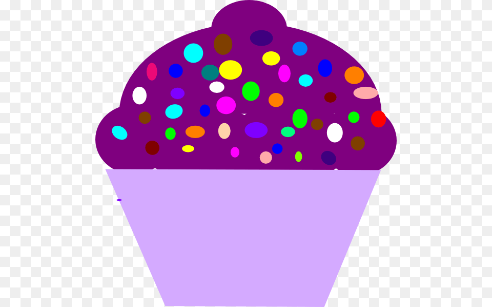 Purple Cupcake Clip Art, Cream, Dessert, Food, Ice Cream Png