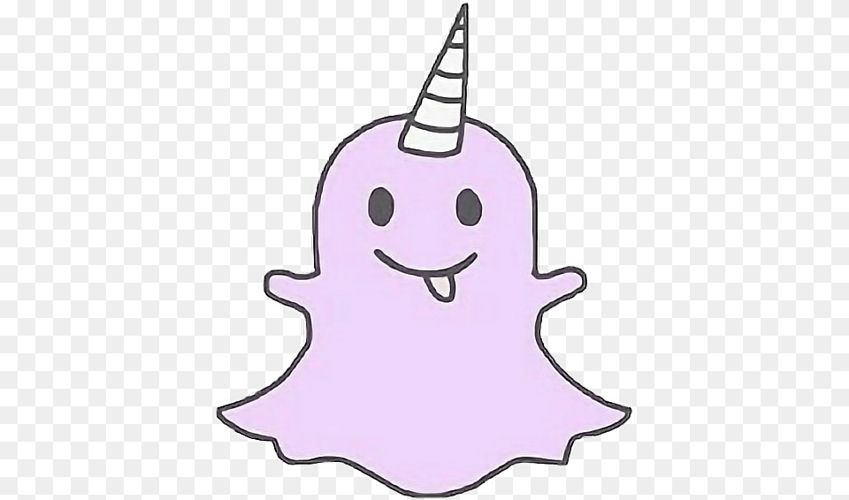 Purple Cute Kawaii Unicorn Ghost Snapchat Tongue Tumblr Unicorn Snapchat Logo, Applique, Pattern, Clothing, Hat Png