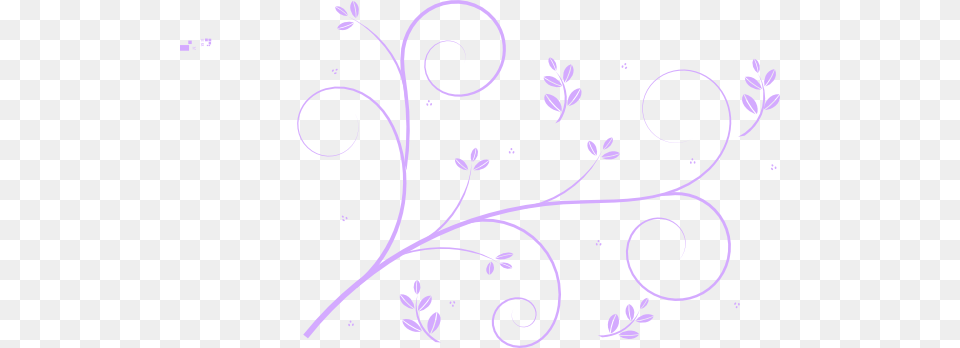 Purple Decorative Vine Clip Art At Clker Vine Line Drawing Flower, Floral Design, Graphics, Pattern Png Image