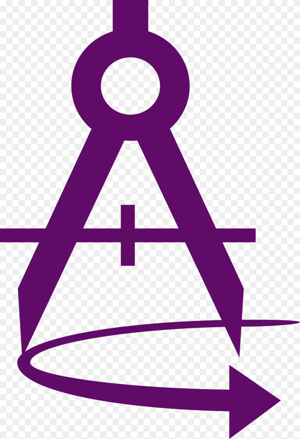 Purple Design, Compass Math Png